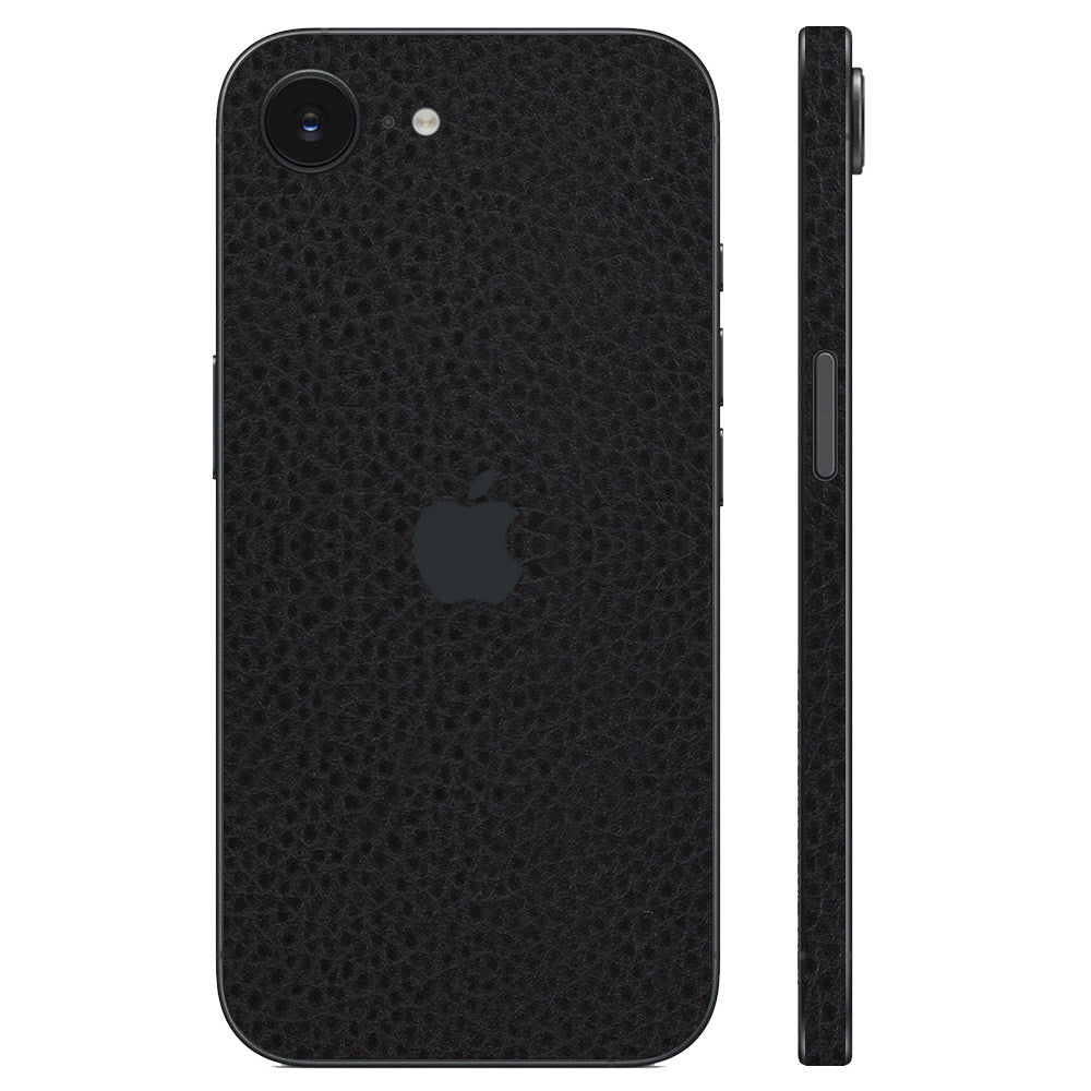 スキンシール iPhone16e iPhone17e ブラックレザー – wraplus