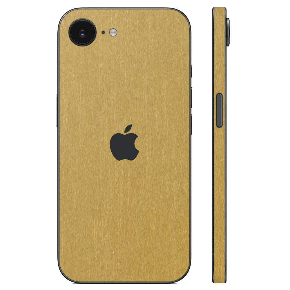 スキンシール iPhone16e iPhone17e ゴールドブラッシュメタル – wraplus