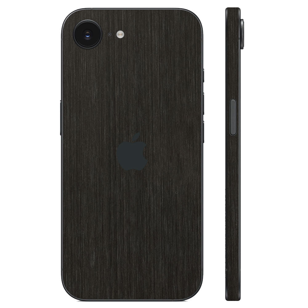 スキンシール iPhone16e iPhone17e ブラックブラッシュメタル – wraplus