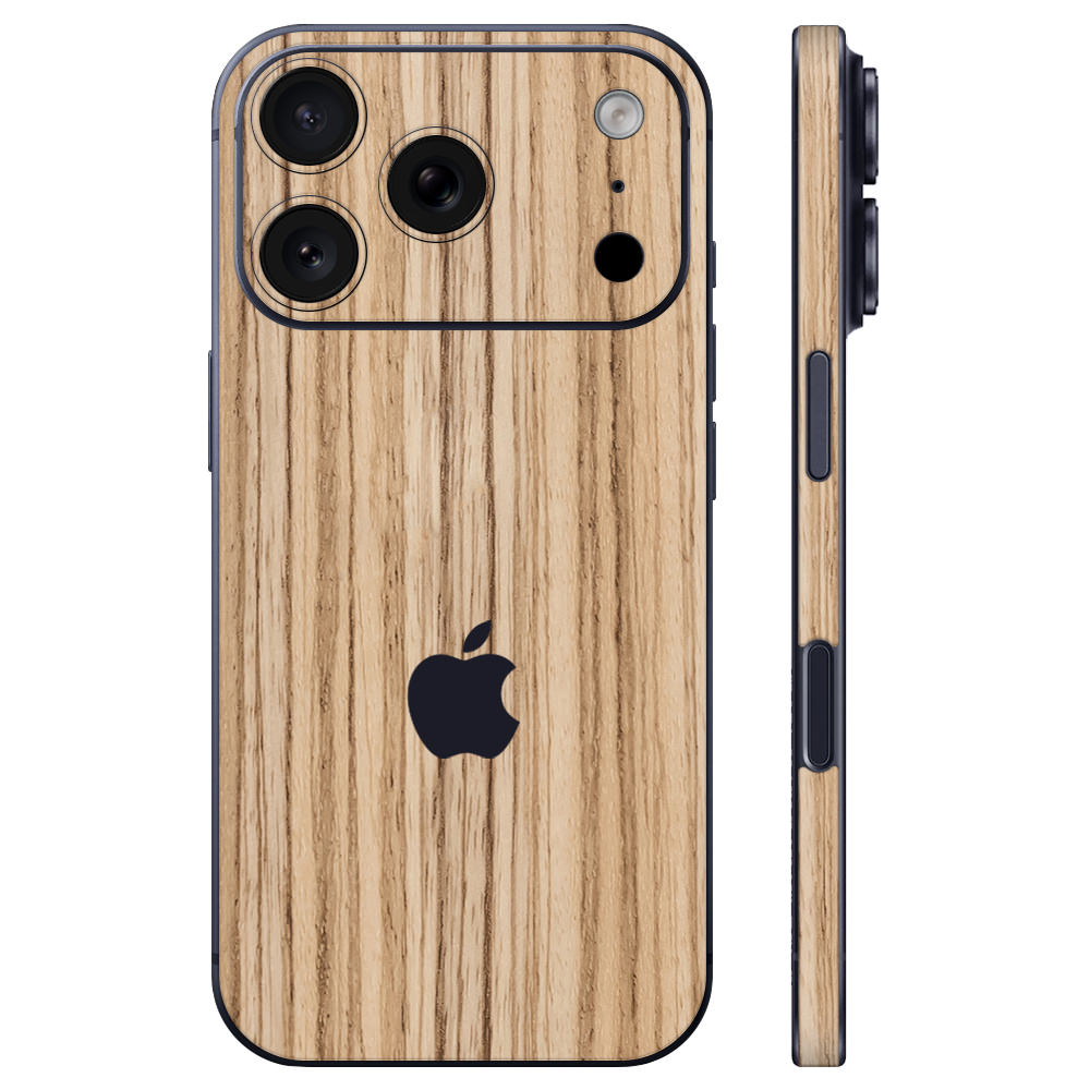 スキンシール iPhone17 Pro ゼブラウッド1 – wraplus