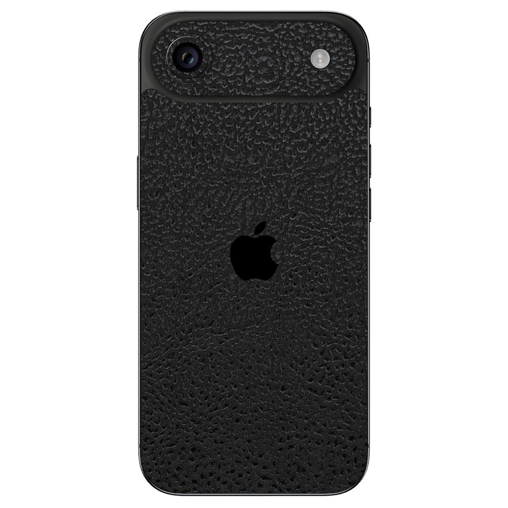 【美品】iPhone 7　128GB ブラック　画面保護シール付き スキンシール iPhone Air ブラック光沢レザー – wraplus
