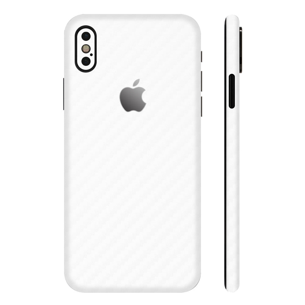 スキンシール iPhoneXS ホワイトカーボン 全面カバー – wraplus