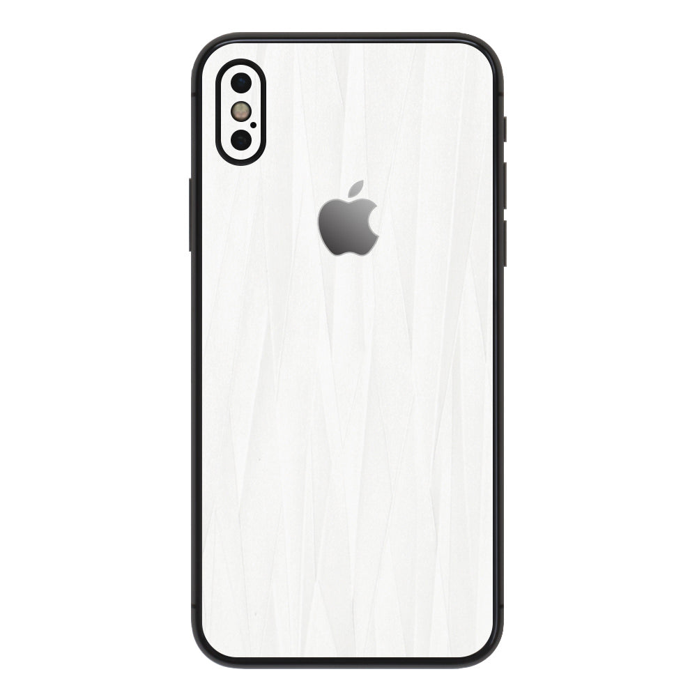 スキンシール iPhoneXS Max ホワイトアブストラクト 背面カバー – wraplus