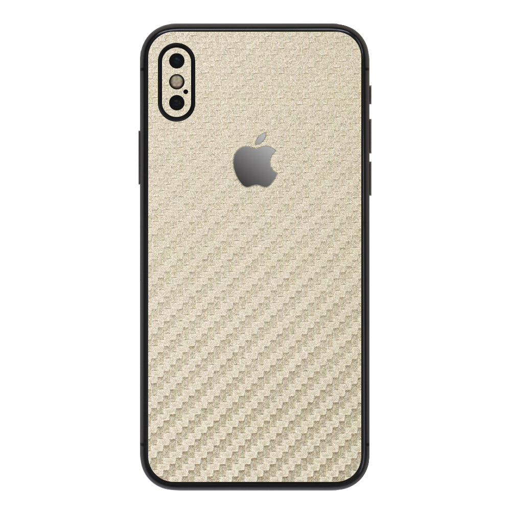 スキンシール iPhoneXR ゴールドカーボン 背面カバー – wraplus