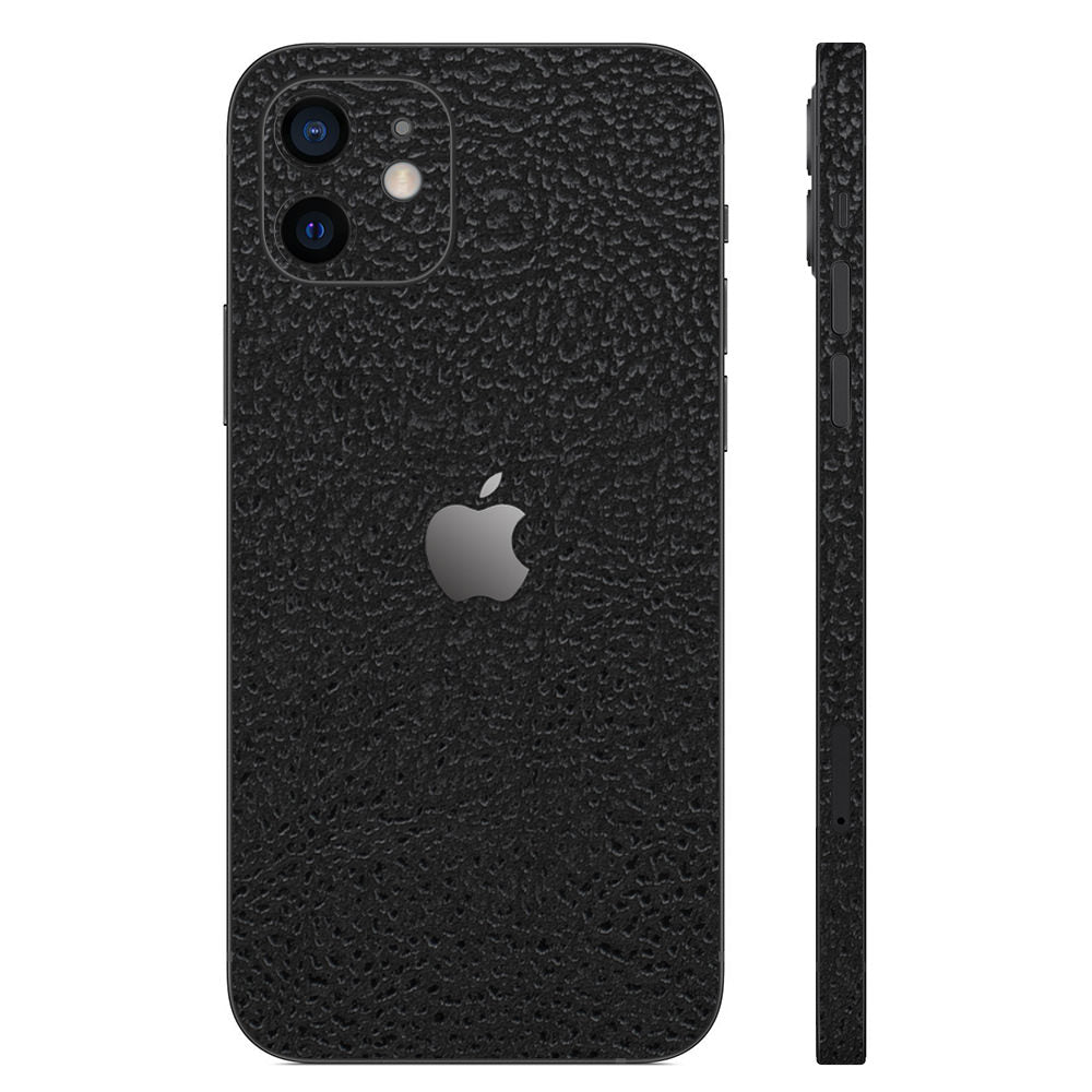 スキンシール iPhone12 Pro ブラック光沢レザー – wraplus