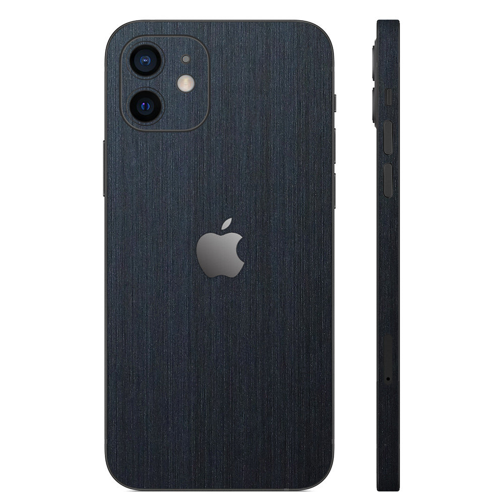 スキンシール iPhone12 mini ネイビーブラッシュメタル – wraplus