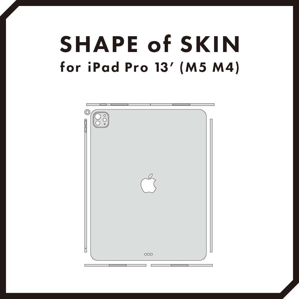 スキンシール iPad Pro 13インチ M4 M5 ブラック – wraplus