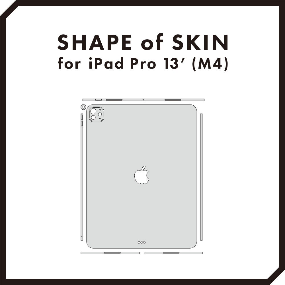 スキンシール iPad Pro 13インチ M4 ブラック – wraplus