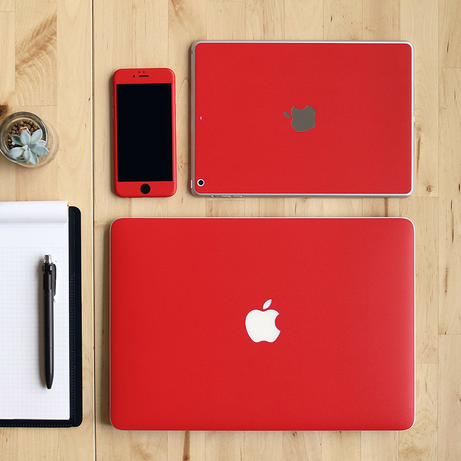 スキンシール iPad Air 13インチ M2 M3 レッド – wraplus