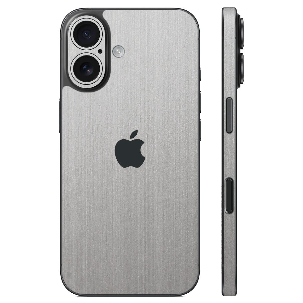 スキンシール iPhone16 シルバーブラッシュメタル – wraplus