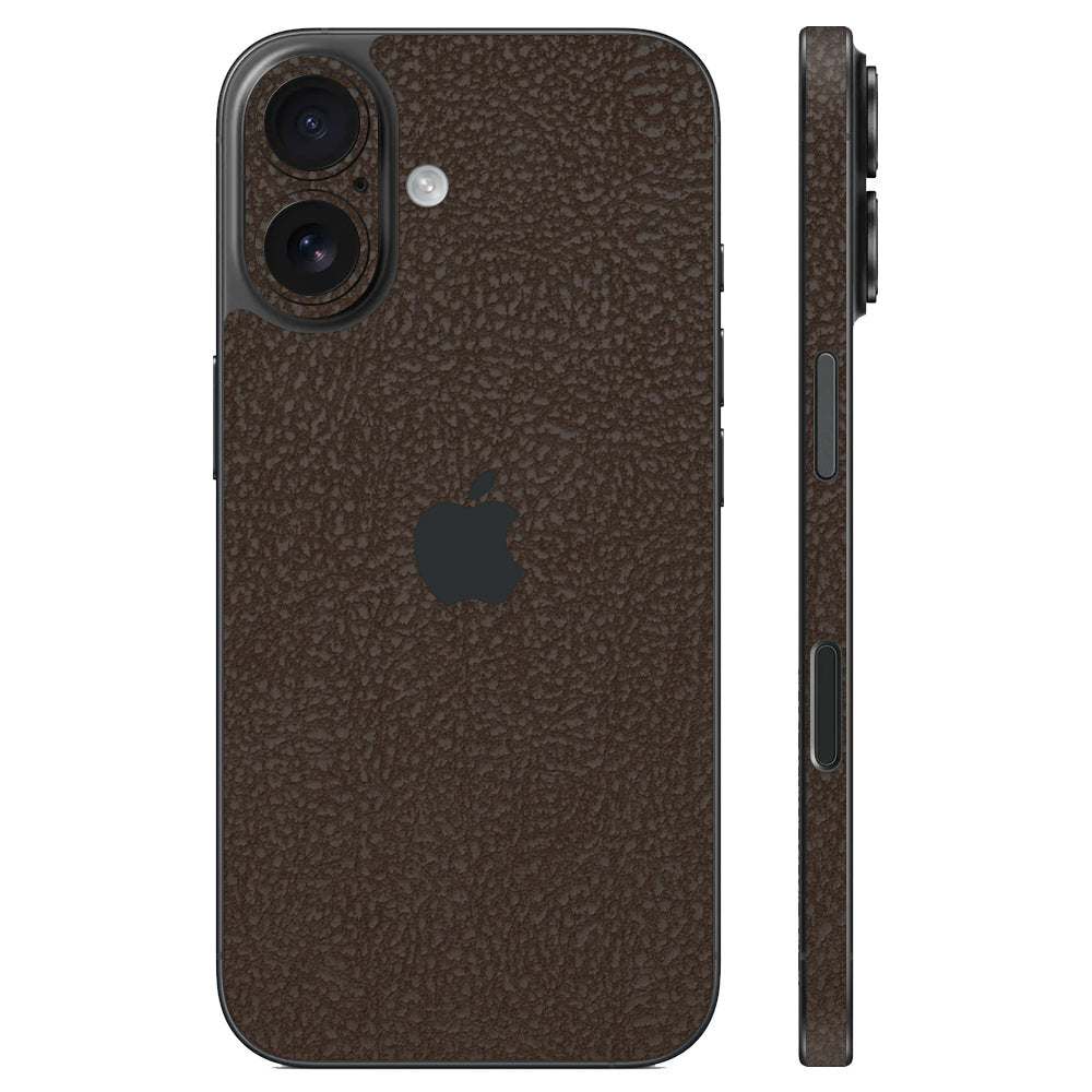 スキンシール iPhone16 ブラウンレザー – wraplus