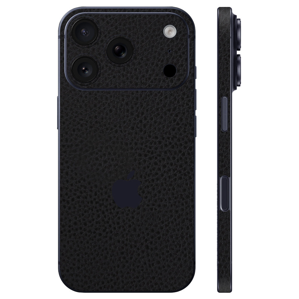 スキンシール iPhone17 Pro Max ブラックレザー – wraplus