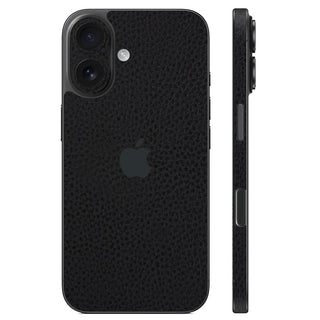 スキンシール iPhone17 ブラックレザー – wraplus