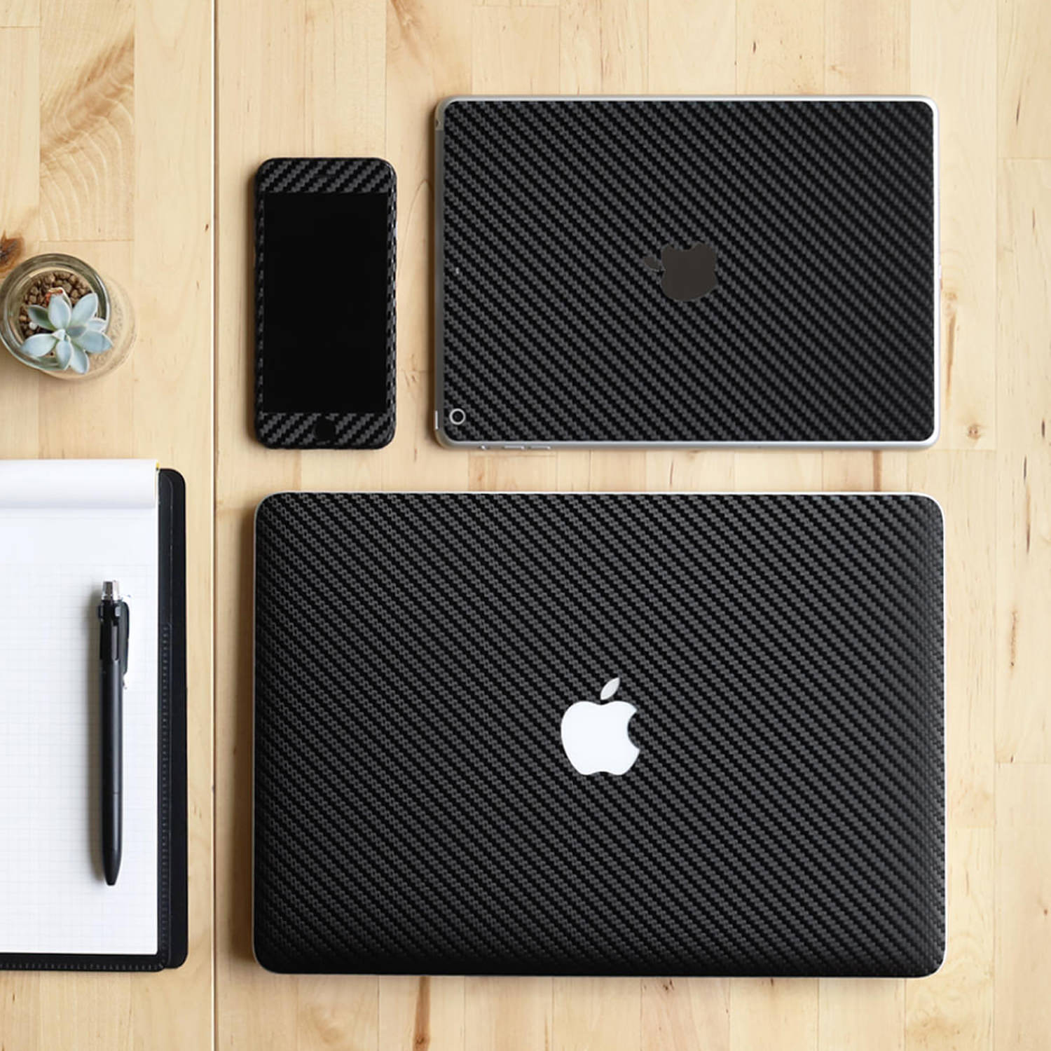 スキンシール MacBook Air 11インチ ブラックカーボン – wraplus