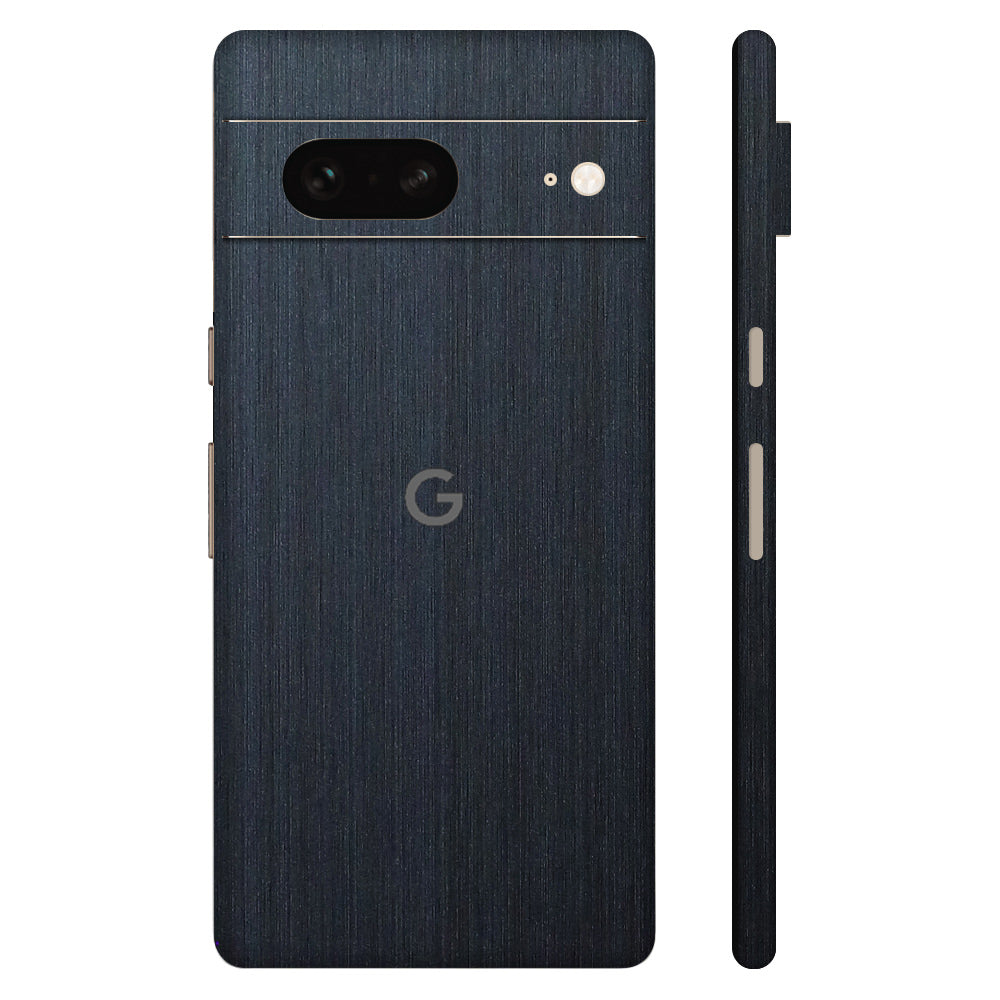 Pixel7 ネイビーブラッシュメタル 全面カバー