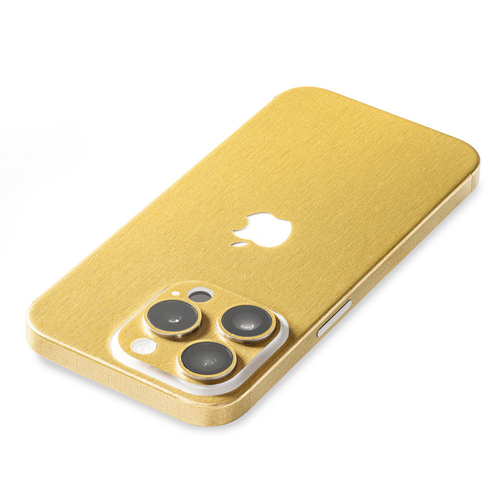 スキンシール iPhone15 Pro Max ゴールドブラッシュメタル – wraplus