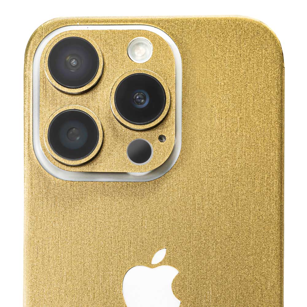 スキンシール iPhone15 Pro Max ゴールドブラッシュメタル – wraplus