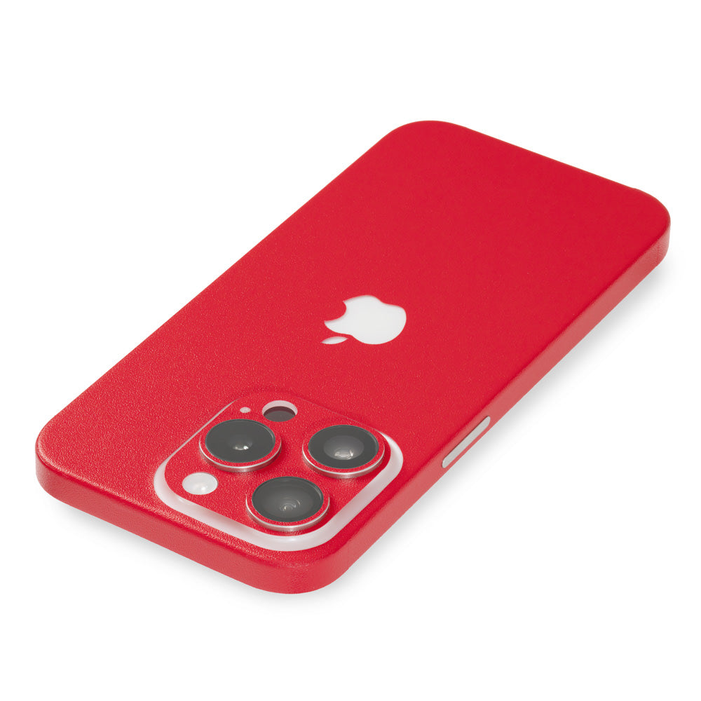 【Iphone15】カーボンテクスチャ レンズフィルム付き　レッド wraplus_2081