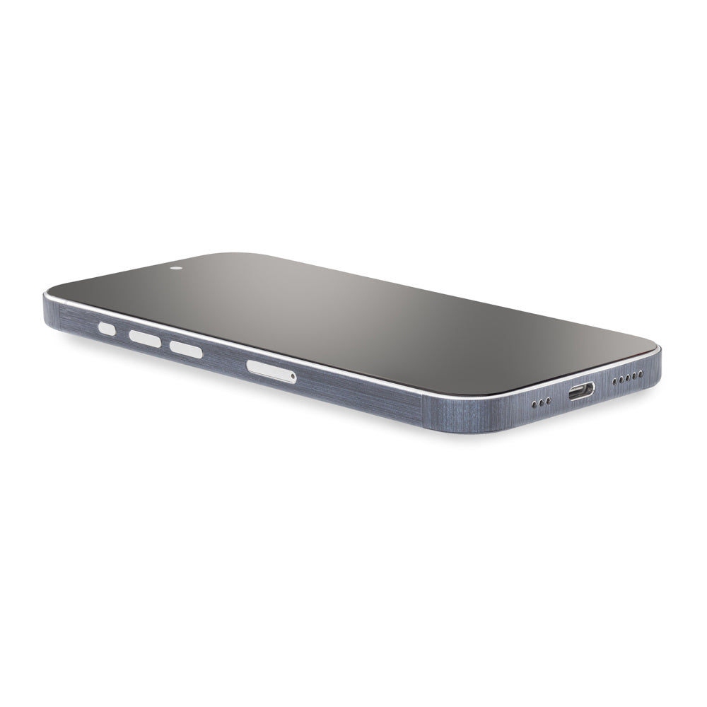 スキンシール iPhone15 ネイビーブラッシュメタル – wraplus