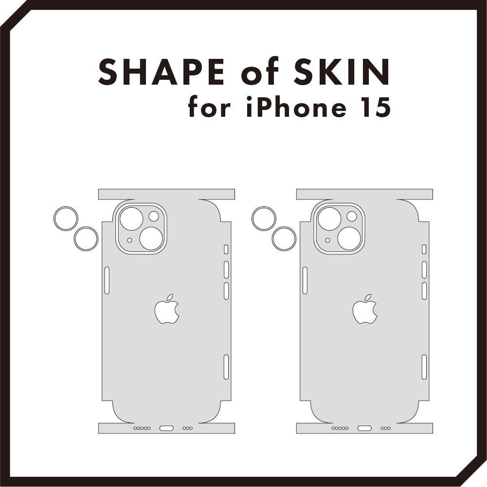 スキンシール iPhone15 ネイビーブラッシュメタル – wraplus