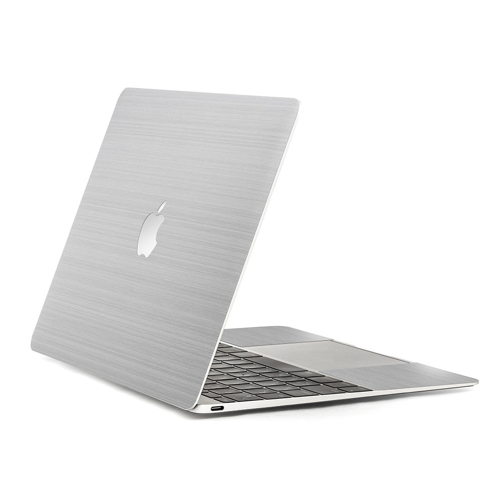 スキンシール MacBook 12インチ シルバーブラッシュメタル – wraplus