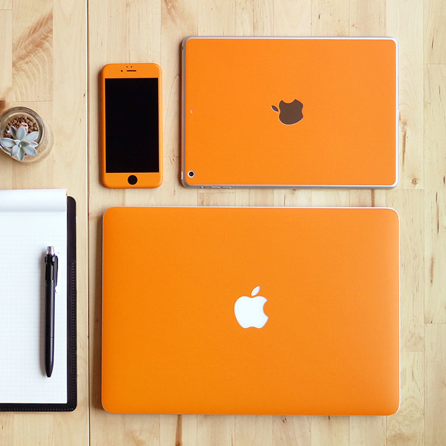 スキンシール MacBook 12インチ オレンジ – wraplus