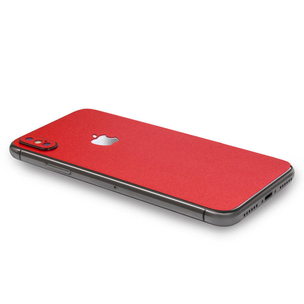 スキンシール iPhoneX レッド 背面カバー – wraplus