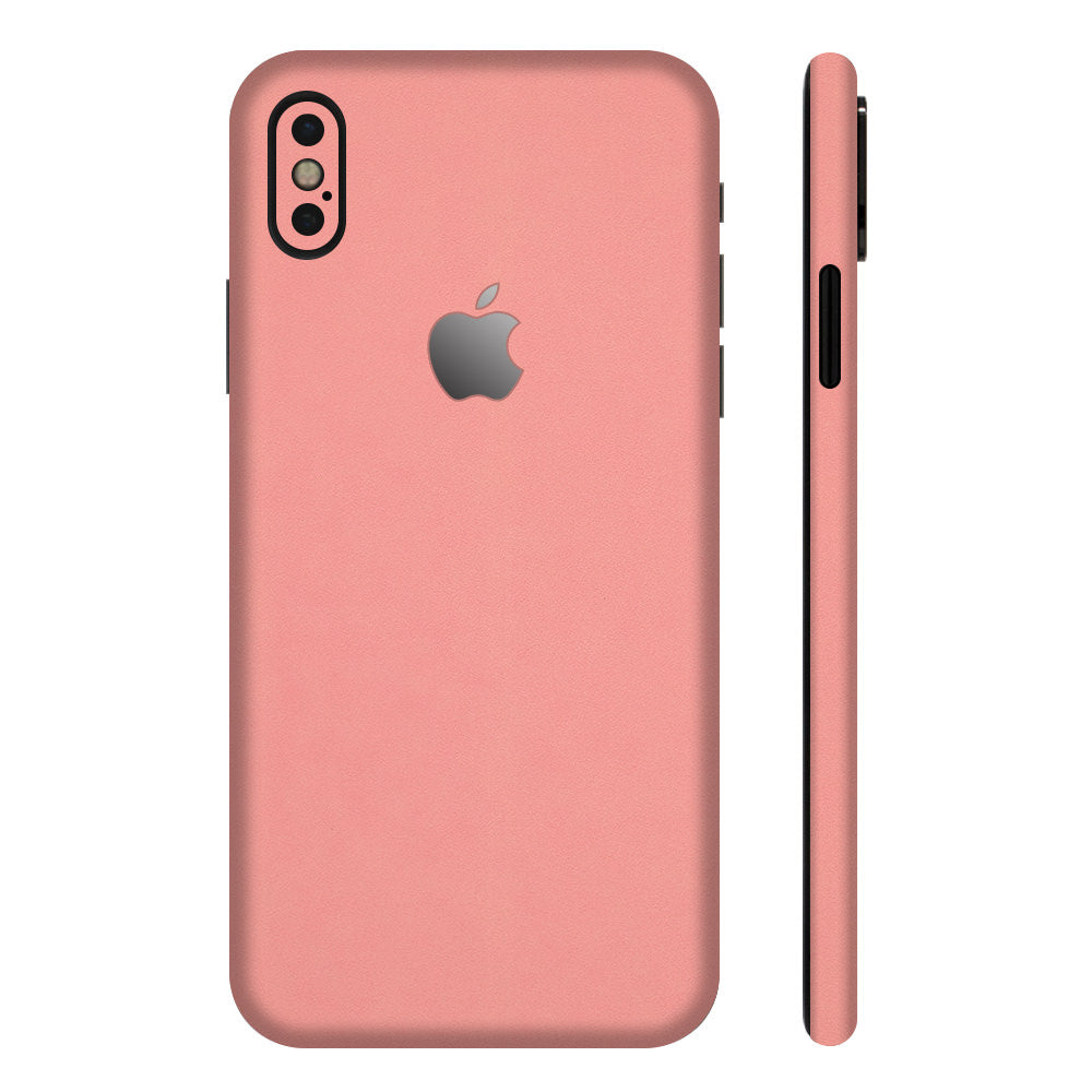 スキンシール iPhoneX サーモンピンク 全面カバー – wraplus