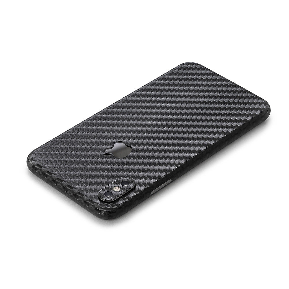 スキンシール iPhoneX ブラックカーボン 全面カバー – wraplus