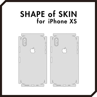 スキンシール iPhoneXS ホワイト 全面カバー – wraplus