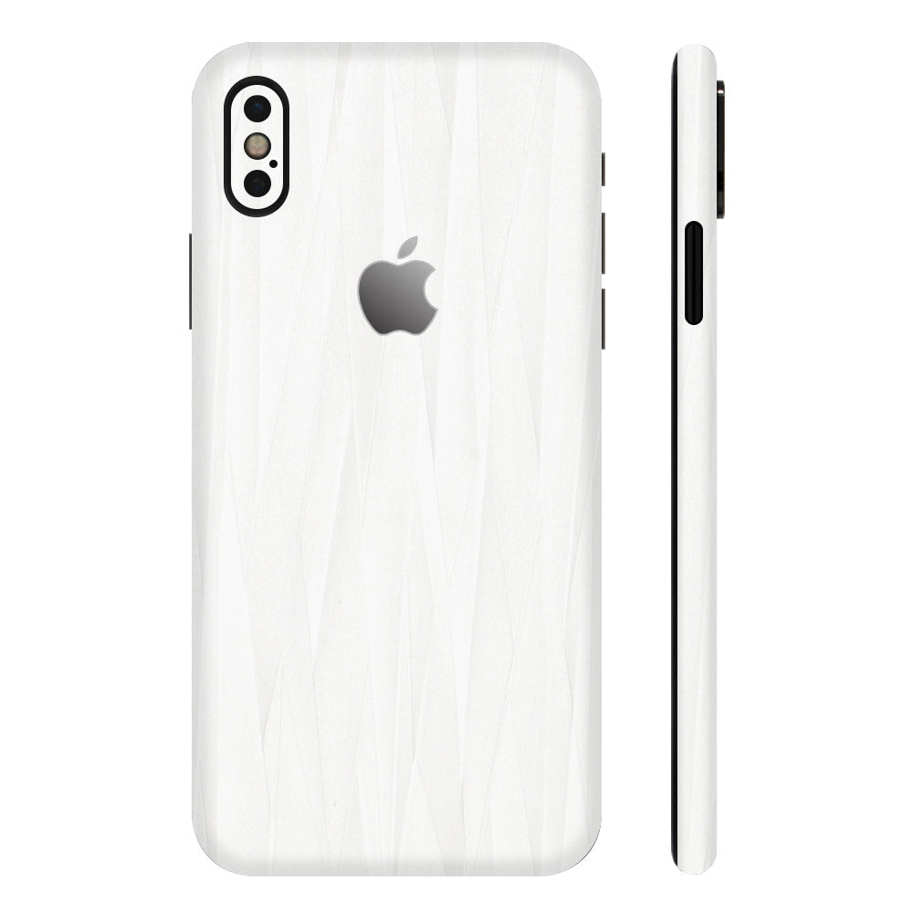 スキンシール iPhoneXS ホワイトアブストラクト 全面カバー – wraplus