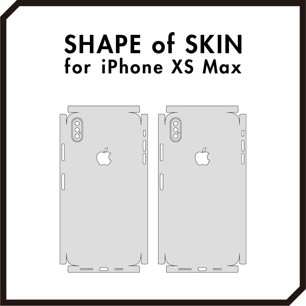 スキンシール iPhoneXS Max サーモンピンク 全面カバー – wraplus