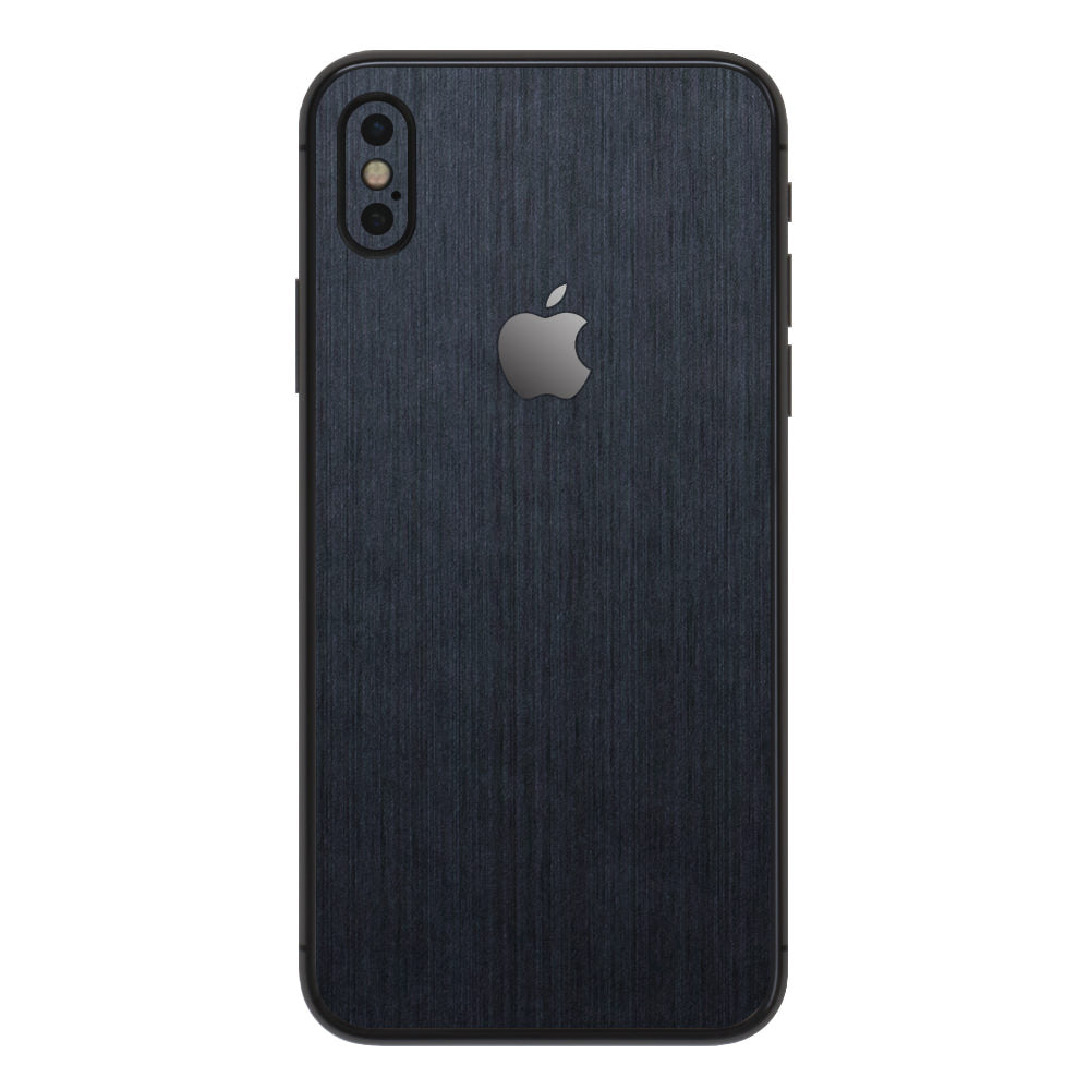 スキンシール iPhoneXR ネイビーブラッシュメタル 背面カバー – wraplus