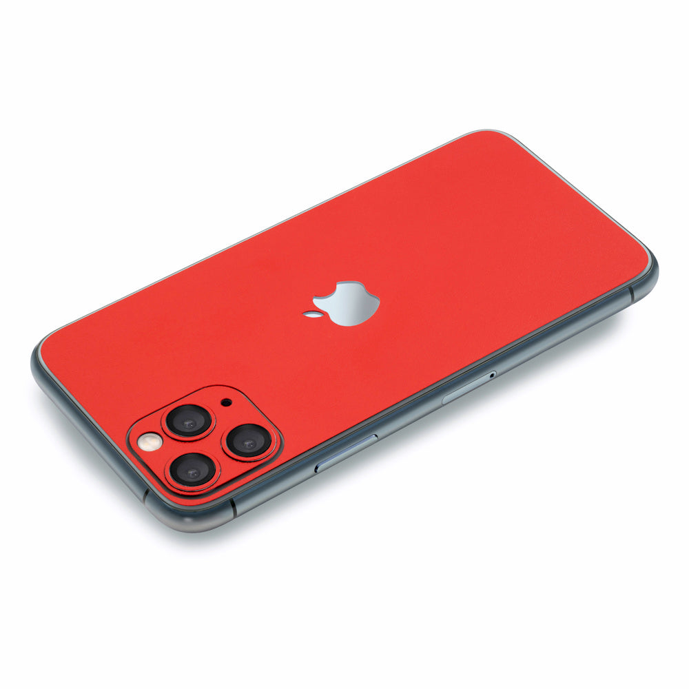 スキンシール iPhone11 レッド 背面カバー – wraplus