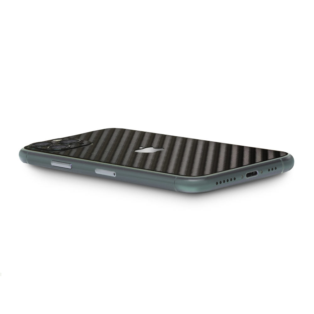 スキンシール iPhone11 ブラックカーボン 背面カバー – wraplus