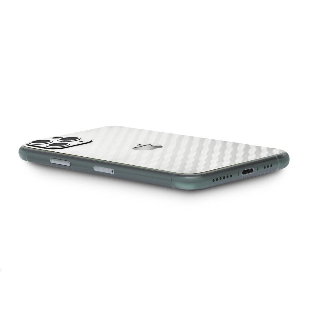 スキンシール iPhone11 ホワイトカーボン 背面カバー – wraplus