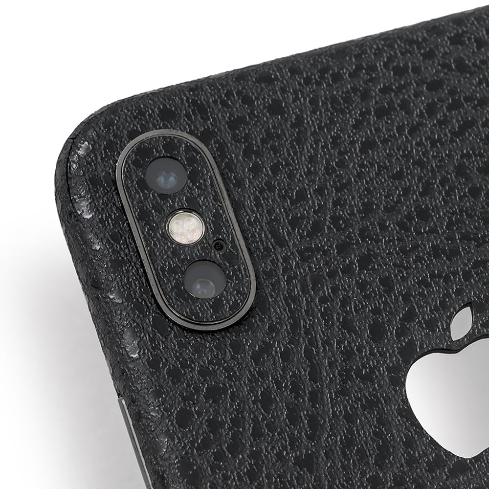 スキンシール iPhone7 ブラック光沢レザー 全面カバー – wraplus