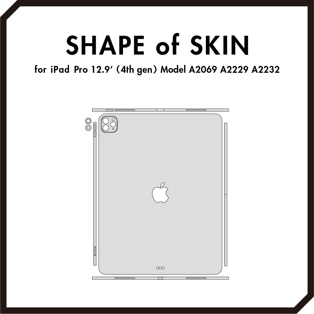 スキンシール iPad Pro 12.9インチ 第4世代 ガンメタリック – wraplus