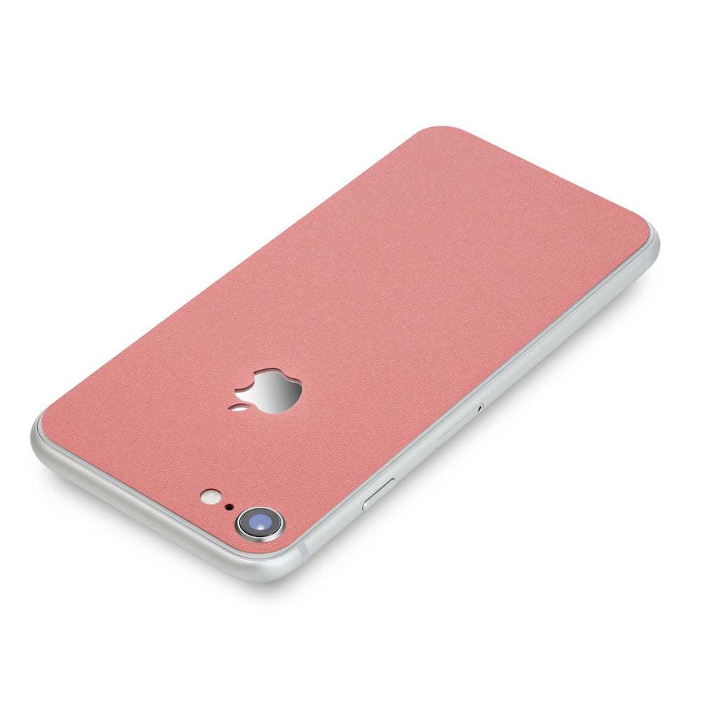 スキンシール iPhoneSE 第2世代 第3世代 サーモンピンク 背面カバー
