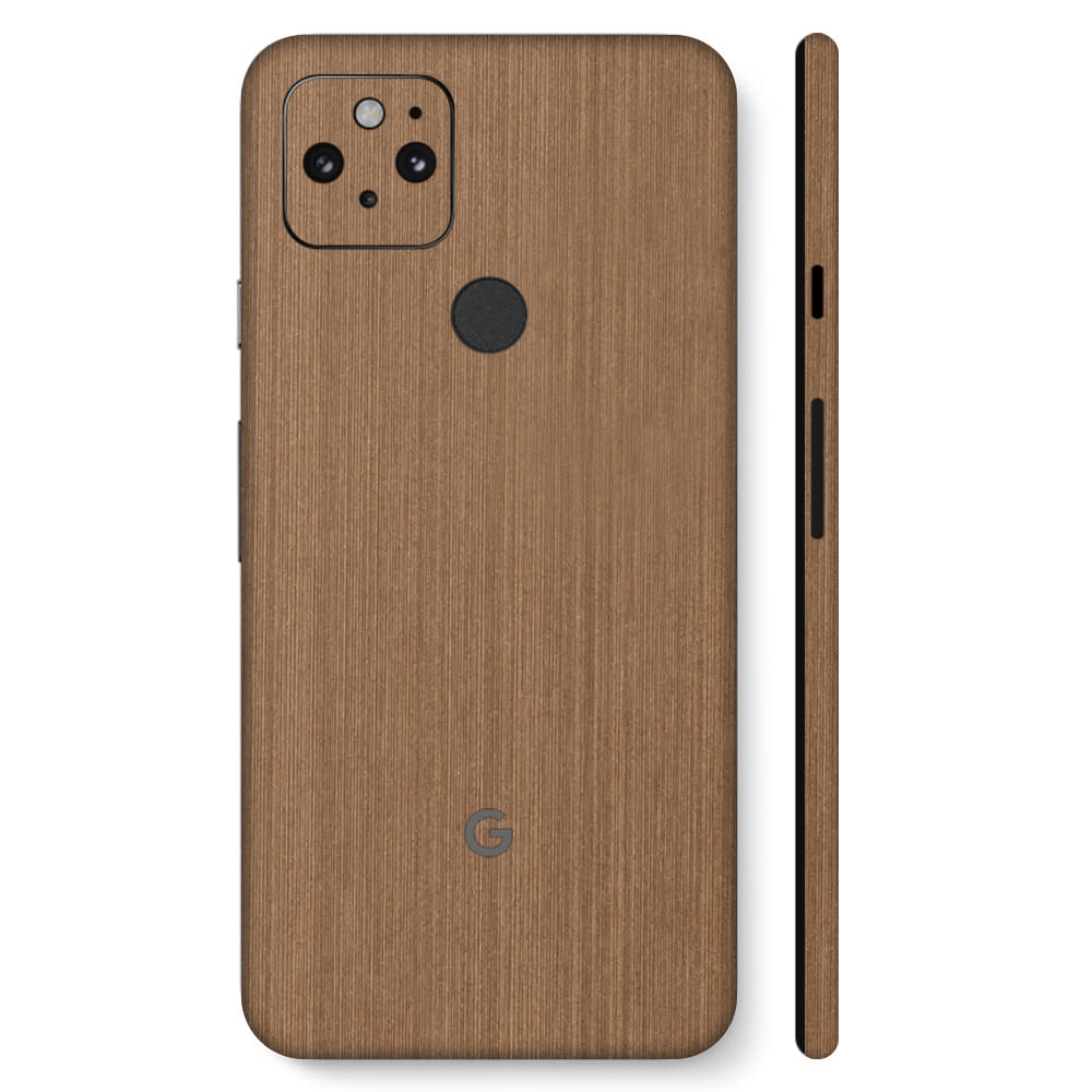 Pixel5 ブロンズブラッシュメタル 全面カバー