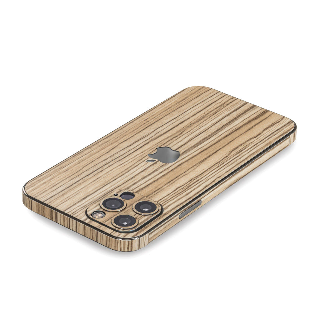 スキンシール iPhone12 ゼブラウッド1 – wraplus