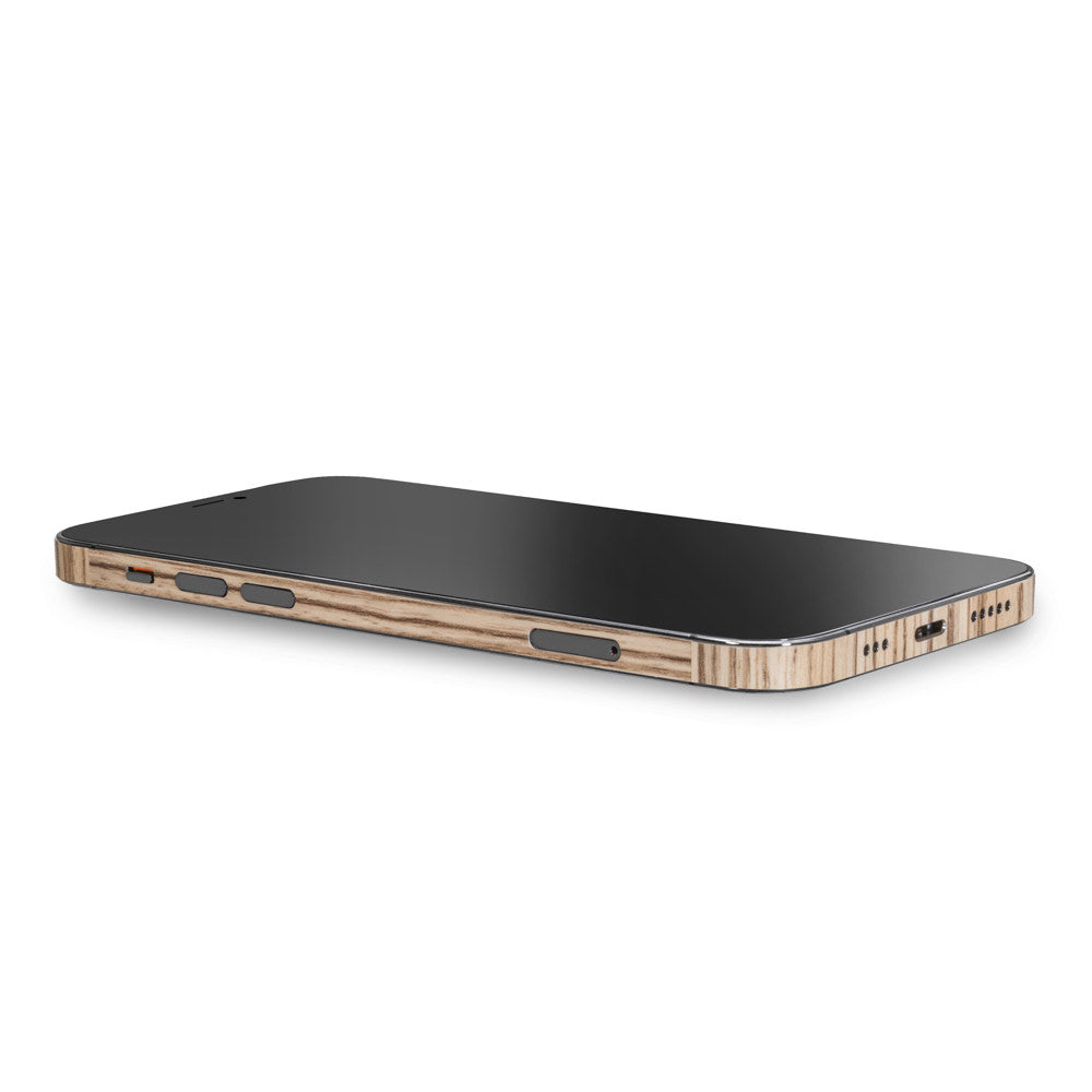スキンシール iPhone12 ゼブラウッド1 – wraplus
