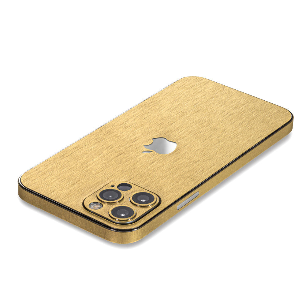 スキンシール iPhone12 Pro Max ゴールドブラッシュメタル – wraplus