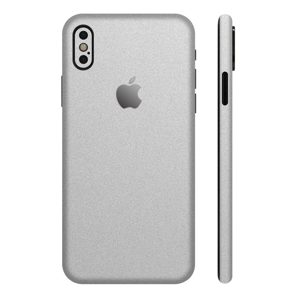 スキンシール iPhoneXS シルバー 全面カバー – wraplus
