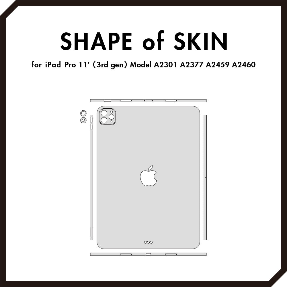 スキンシール iPad Pro 11インチ 第3世代 オレンジ – wraplus