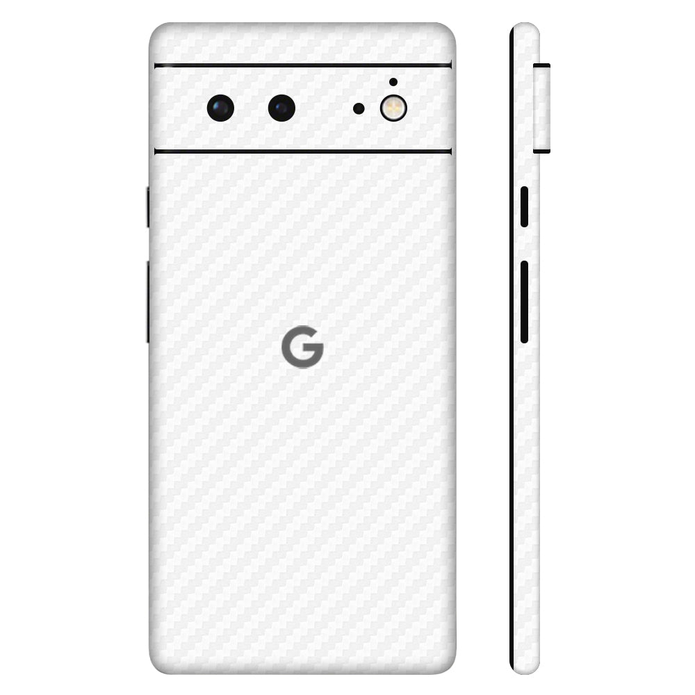 Pixel6 Pro ホワイトカーボン 全面カバー